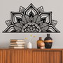 Wallity Mandala-S-1 Accesorio de Pared Decorativo de Metal Negro